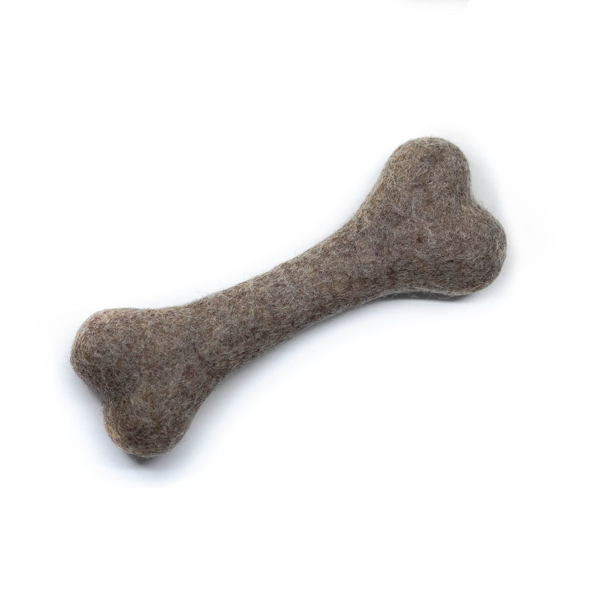 Wool Dog Bone Toy - Taupe