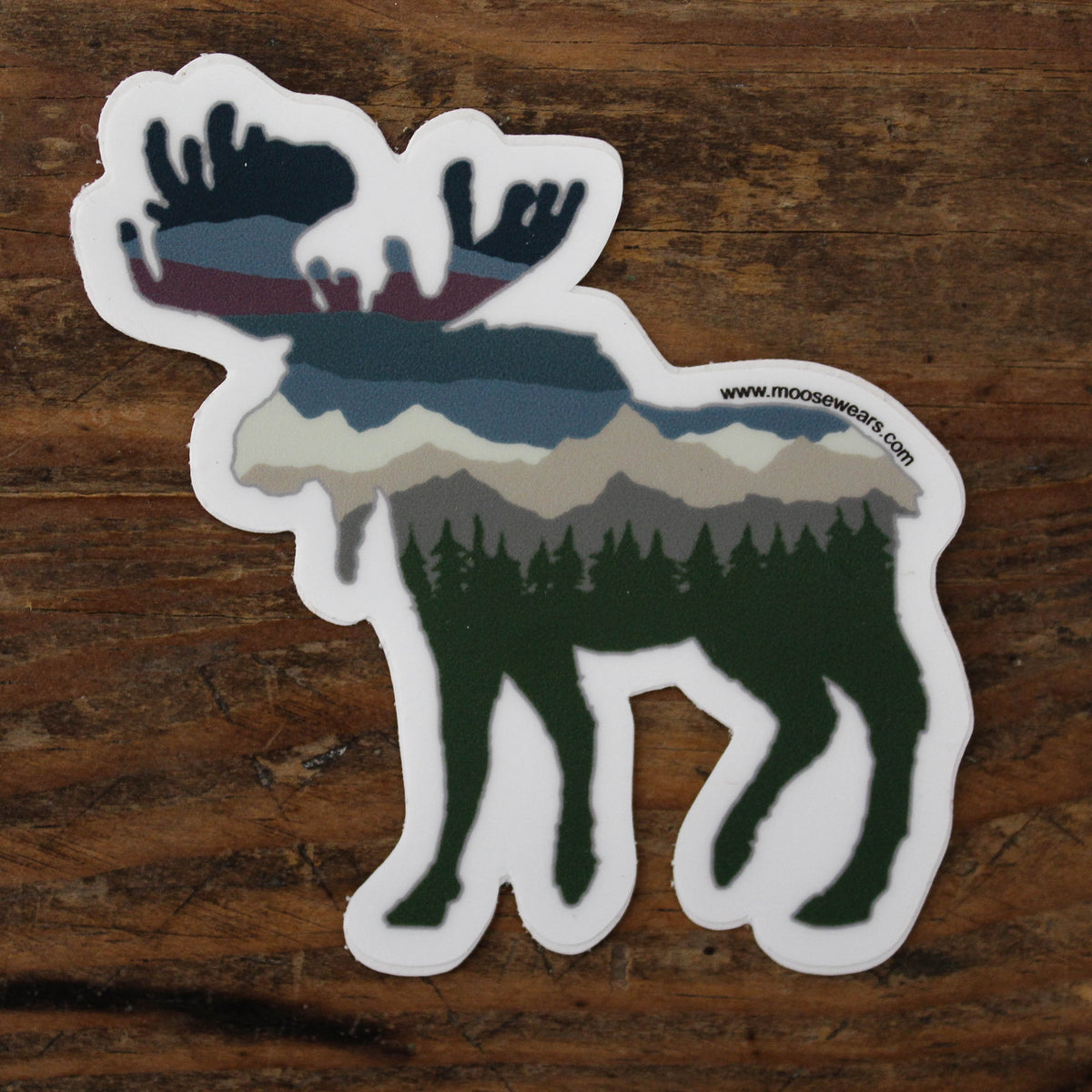 Glacier Moose Sticker